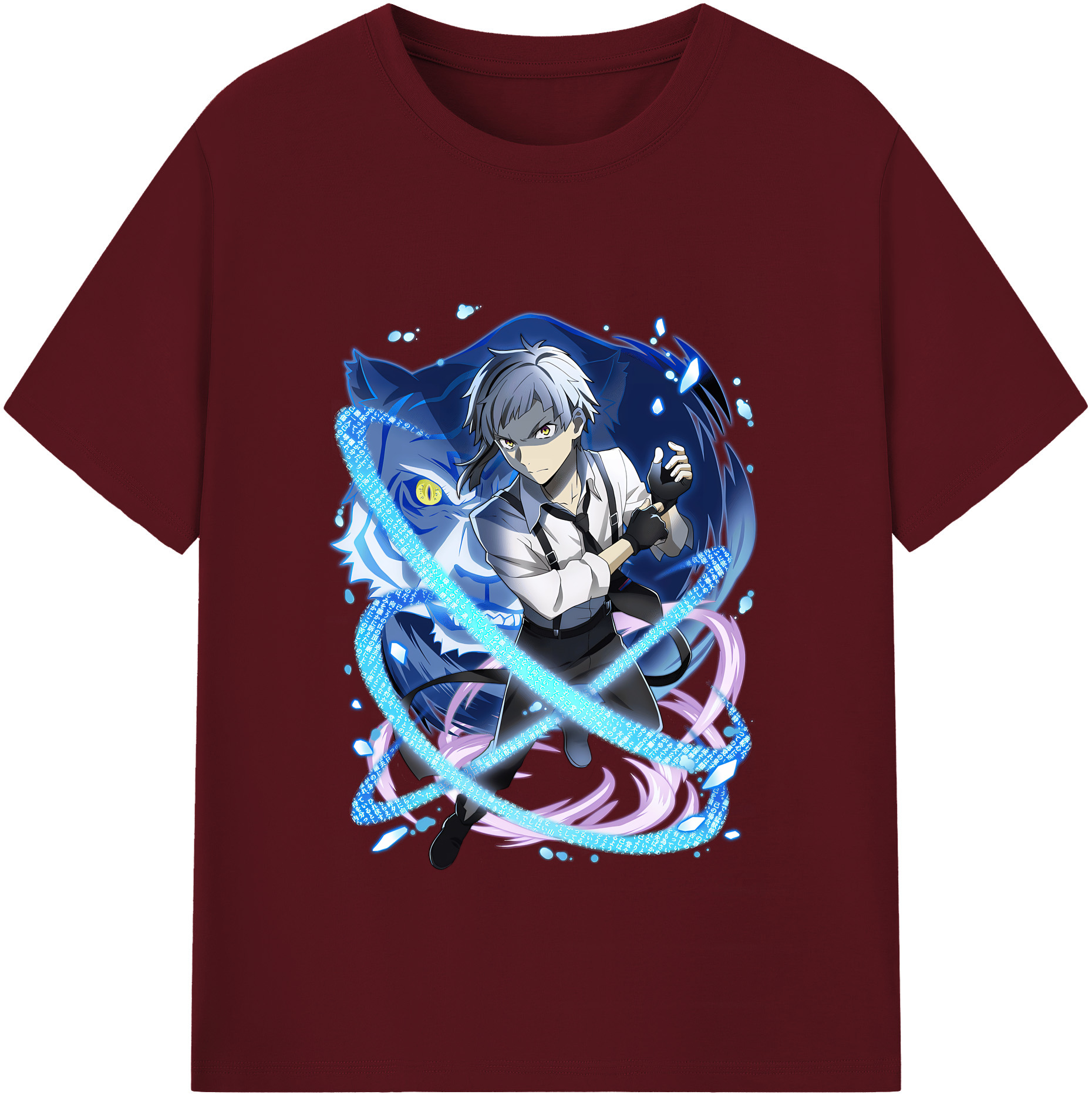 （画像用） 文豪ストレイドッグス Bungo Stray Dogs 綿100％半袖Tシャツ（フロントプリント）